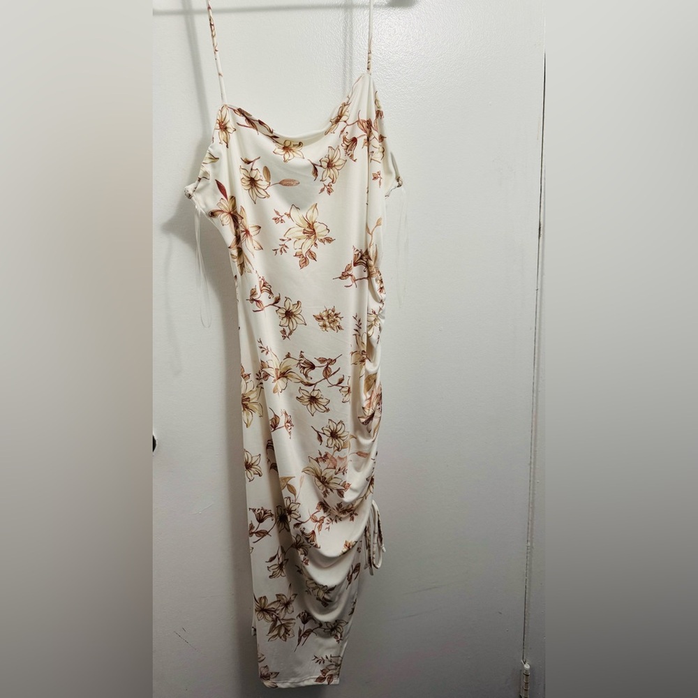 Floral White Dress